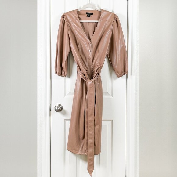 House of Harlow 1960 Tan Midi Dress - Picture 1 of 11